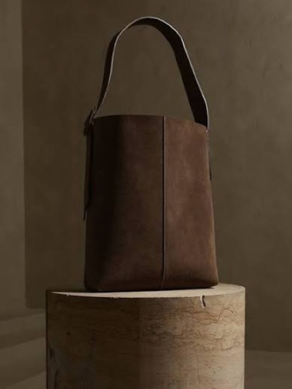 Banana Republic Vida Bag in Brown Suede
